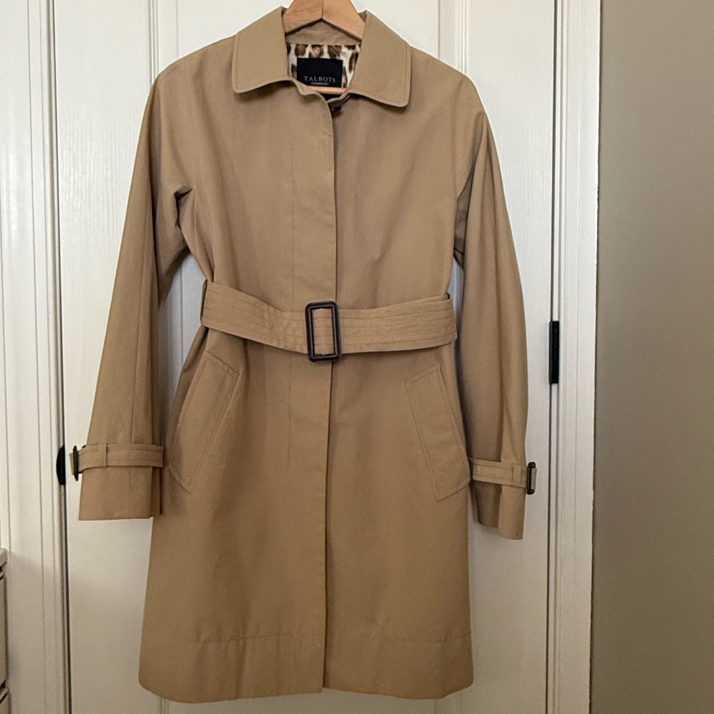 Talbots Classic Belted Trench Coat